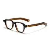 Leroy Vintage Acetate Eyeglasses Frame Rectangle Frames Southood Coffe
